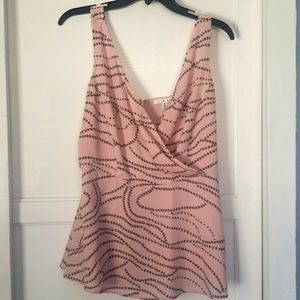 Cabi Sofia pink tank top with adjustable buttons   size 6